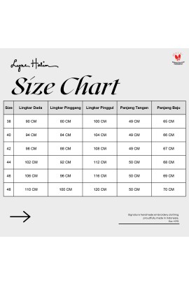 Lyne Halim Kebaya Puspa Bordir Marun – Atasan Wanita Elegan Modern, BLO-8456